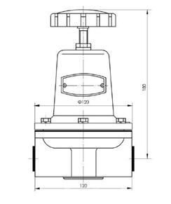 QFA-13空气安全阀外形尺寸